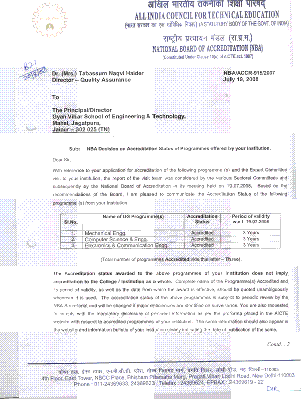 University Act & Approvals