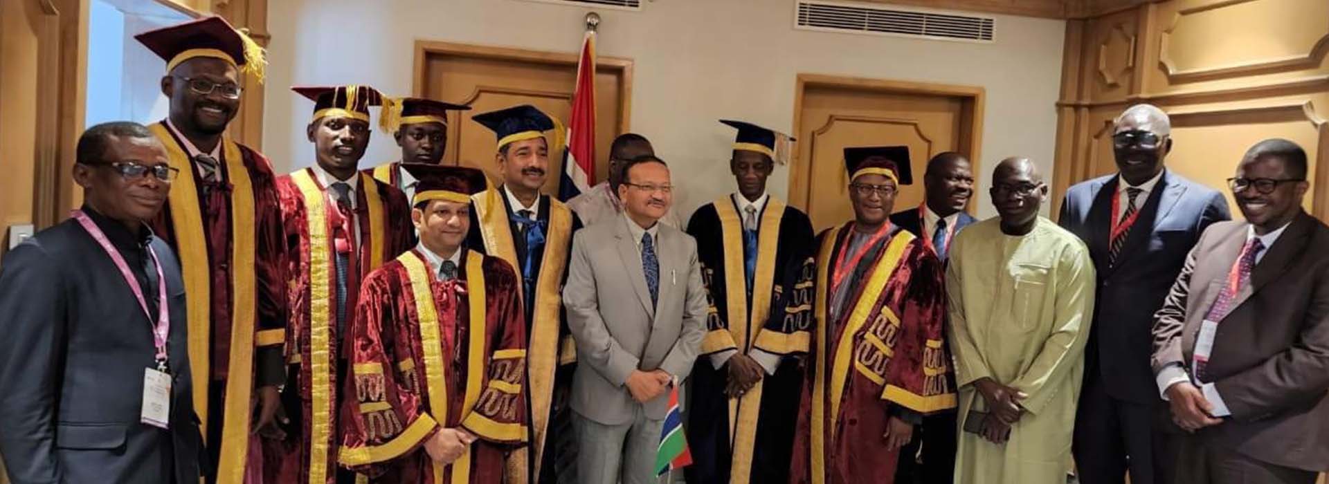 Honorary Degree D.Lit. Conferred on H.E. Badara Alieu Joof, V.P of Gambia